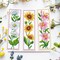 6PCS Cross Stitch Bookmark Kit for Beginner Flower Pattern Stamped Cross Stitch Kits for Adults Crossstitch Kits Adult Bookmarks